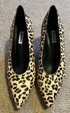 Dune Leopard Print Court Shoes