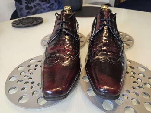 Dune london mens burgundy high - london,