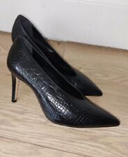 Dune Shoes Black Crocodile