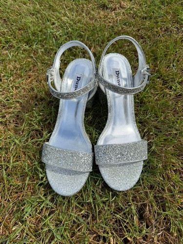 Dune silver glitter strappy - dune,