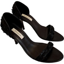 Dune Black Embellished Heels