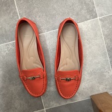 Dune Pre Loved Orange Loafers