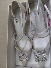 Dune ladies silver high heeled